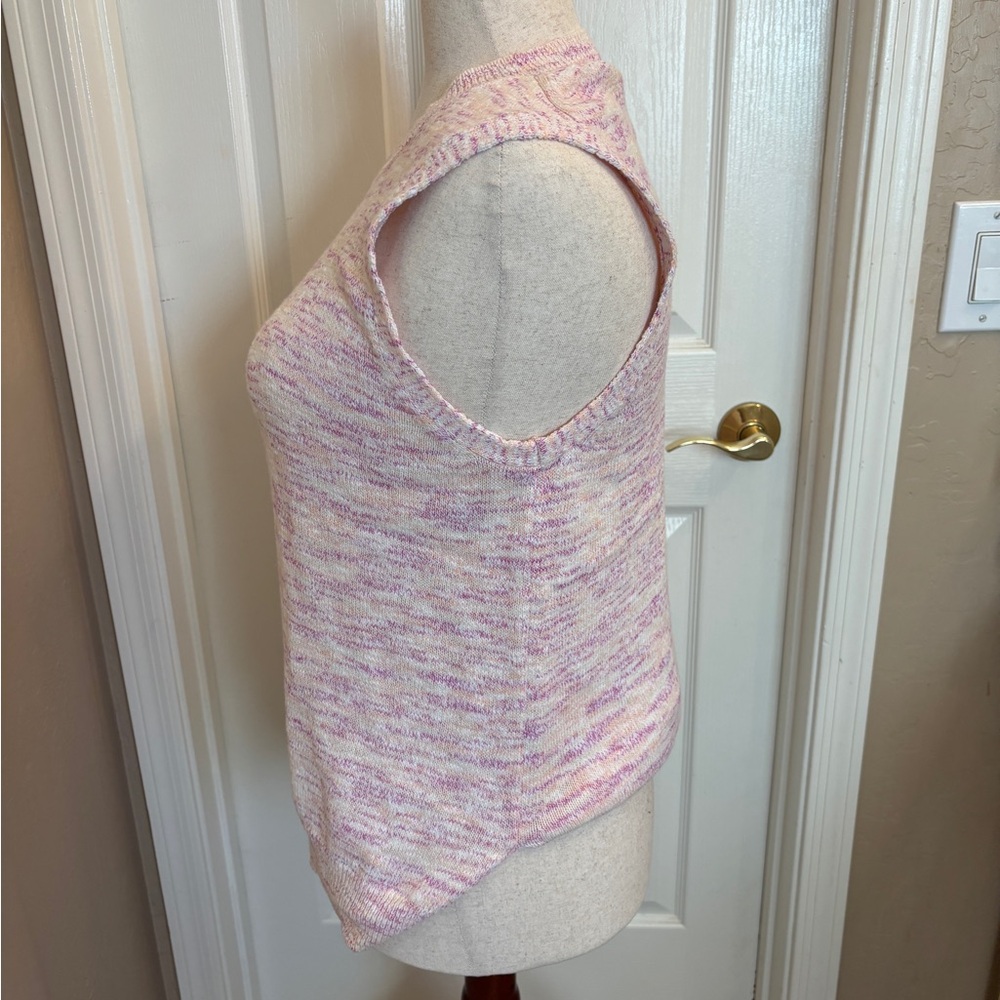 J. Crew Pink and Cream Knit Sleeveless Women’s XL New with Tags Knit Summer - Picture 5 of 9